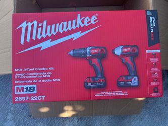 M18 18V Lithium-Ion Cordless Drill
Driver/Impact
Driver Combo Kit
(2-Tool) W/ Two
Live Chat
1.5Ah Batteries, Charger Tool Bag