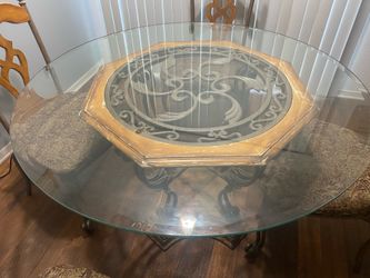 Rustic Oak Chairs and Dining Table
