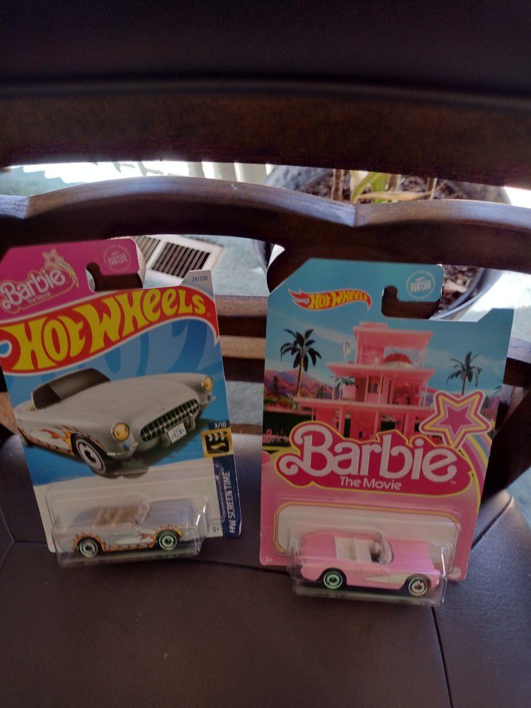 Hot Wheels Barbie Corvette Bundle Of 2.  Cash Porch Pickup Redmond 