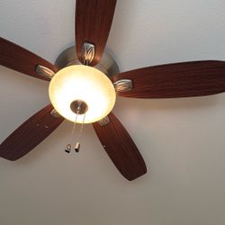 Allan And Ross 52 Inch Flush Mount Ceiling Fan With Light
