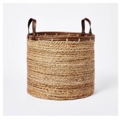 Leather Handle Basket Threshold designed with Studio McGee