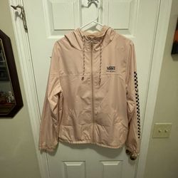 Vans Off The Wall Ladies Windbreaker Pink