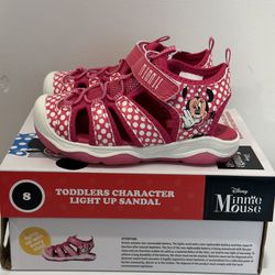  Disney Minnie Mouse Toddler Sandals Size 8