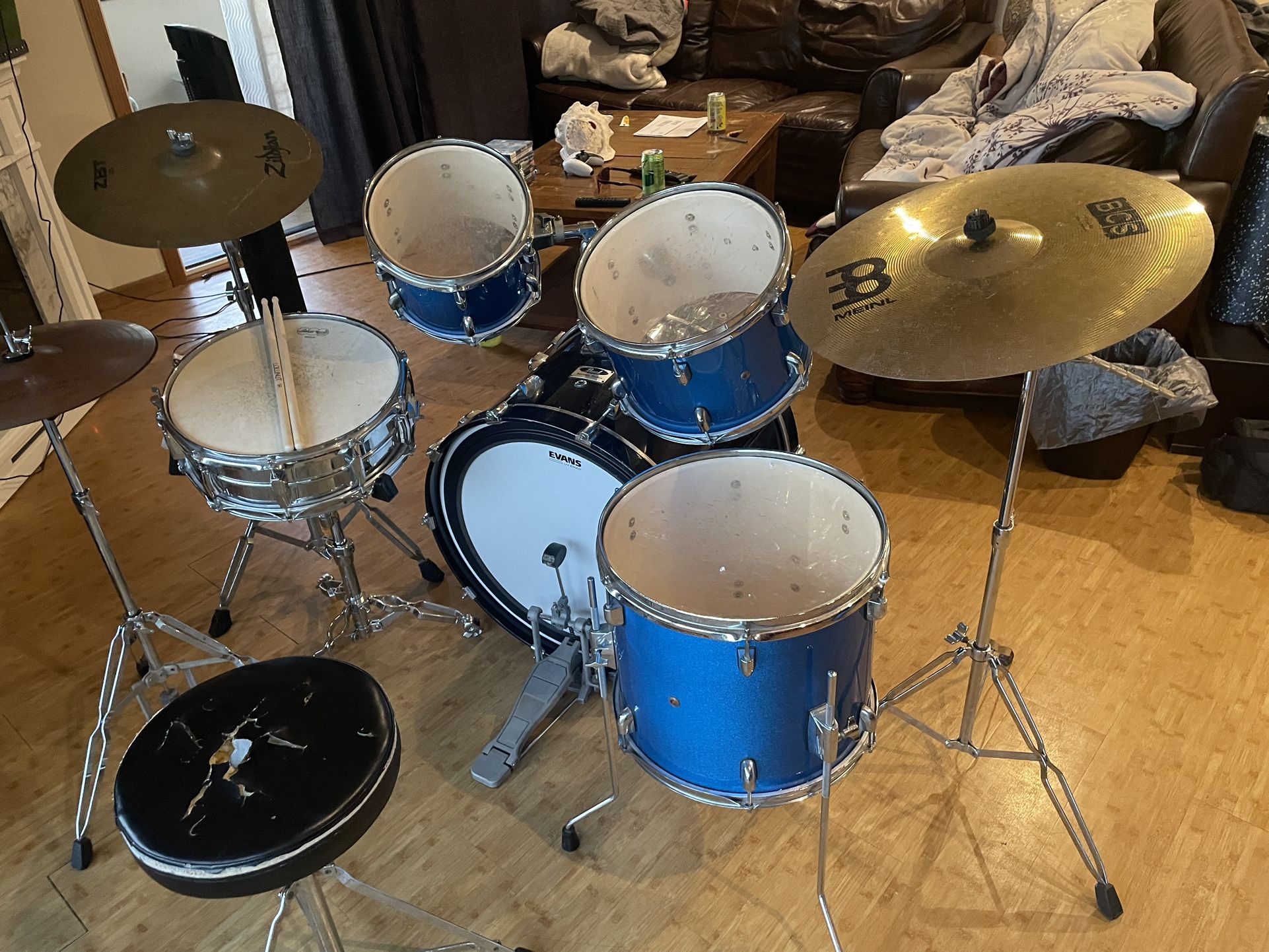 Full PDP Z5 Drum Set W/Ludwig snare And Pearl Bass