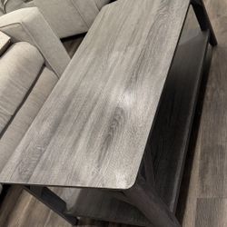 Grey Wood Coffee Table 