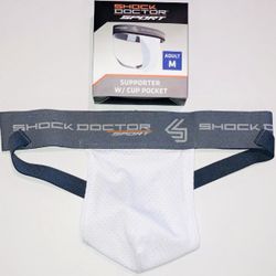 Shock Doctor Sport Supporter W/ Cup Pocket Adult Size Medium (31-37”) Jockstrap