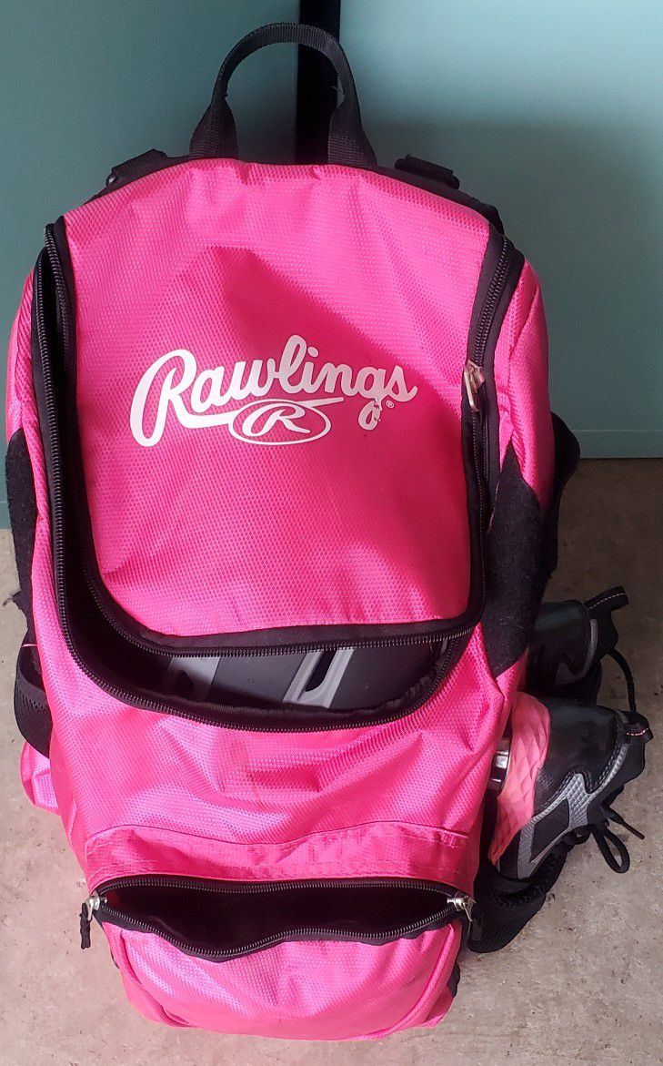 Pink Rawlings Girls Baseball/softball Equipment