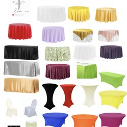 Decorating Table Cloths, Runners,backdrops,napkins 