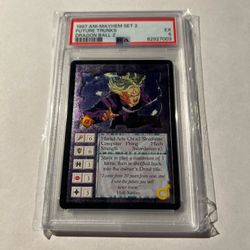 1997 ANI-MAYHEM SET 2 DRAGON BALL Z FUTURE TRUNKS PSA 5