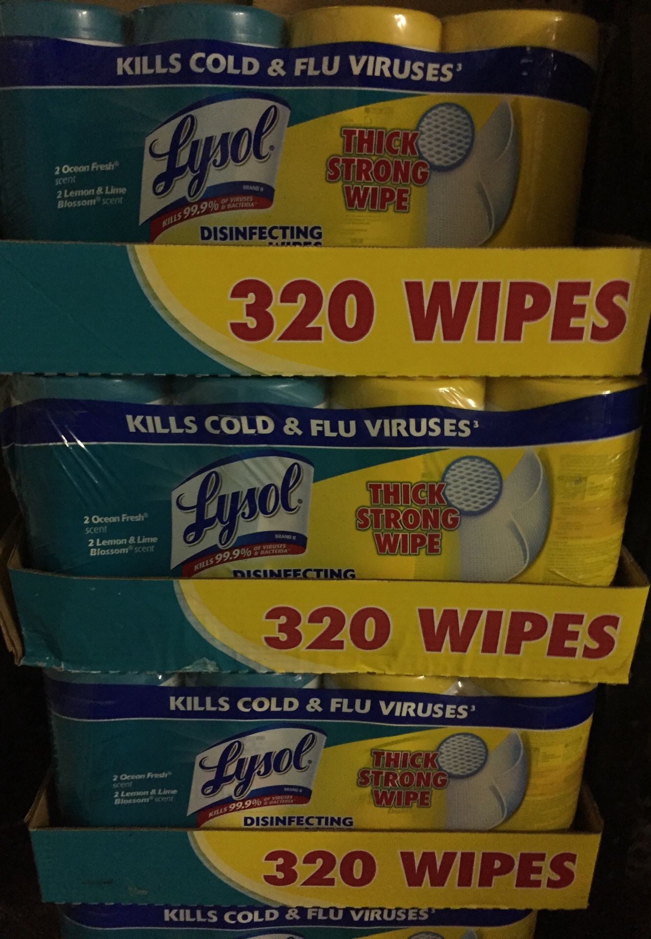 Lysol Disinfecting wipes from Costco