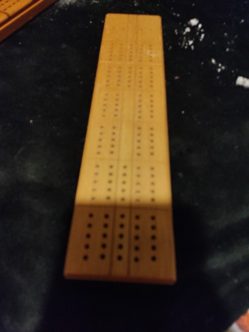 Vintage 1941 Cribbage Crib Board With Pegs