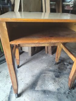 Vintage School Desk And Chair 1960s