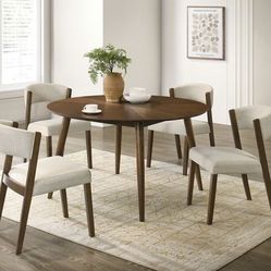 5 Pc. Round Dining Table Set brand new in box firm price $599 52"W X 52"D X 29.5"H