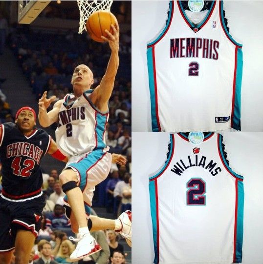 Jason williams Grizzlies jersey Nike champion puma kings reeves gasol