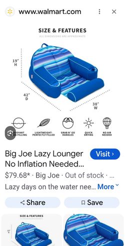 Big Joe lazy lounger no inflation need it