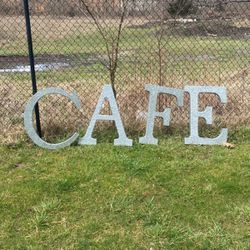 Galvanized Letters CAFE