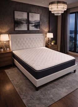 New 12” Queen Size Hybrid Memory Foam Mattress