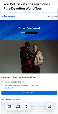 2x Overmono at Hollywood Palladium