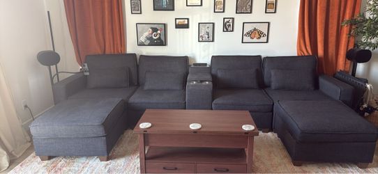 Modular Sectional Sleeper Sofa with Storage