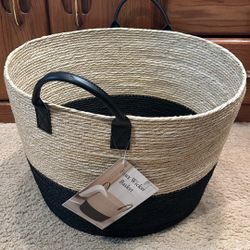 Faux Wicker Basket - Baskets - Wicker Baskets - Containers - Home Goods - Furniture- Drawers - Storage Bins - Bins 