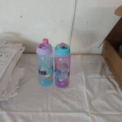 SET OF 2 STITCH DRINKING WATER BOTTLES