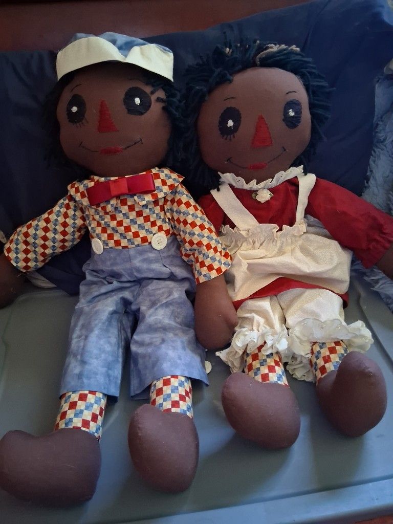 Raggedy Ann & Andy Dolls 24"