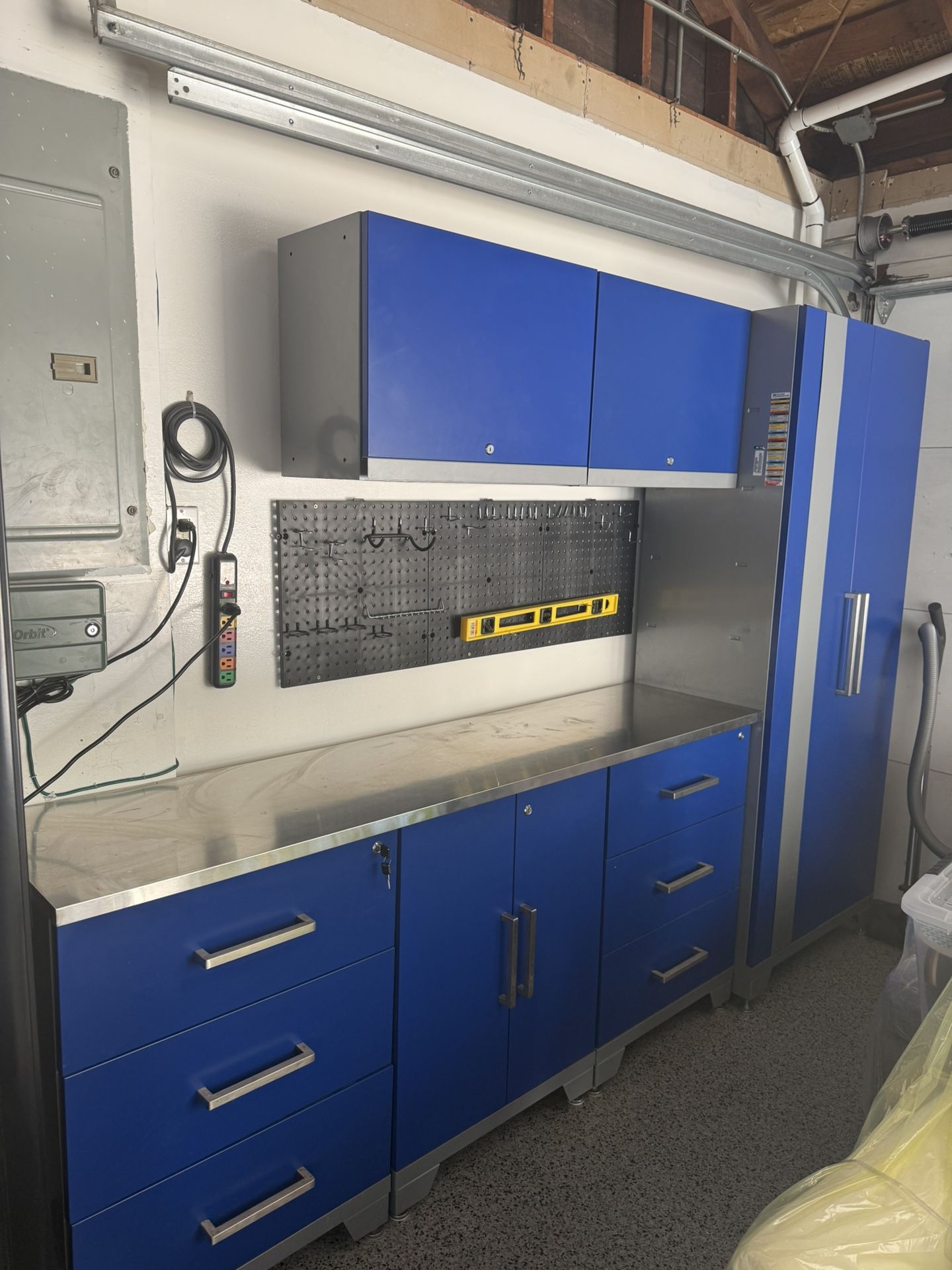 Workbench And Cabinets Stainless Steel great condition