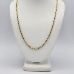 14kt Yellow Gold Rope Chain 20"