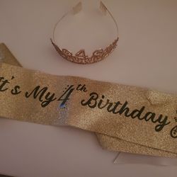 4th Birthday Crown And Sash