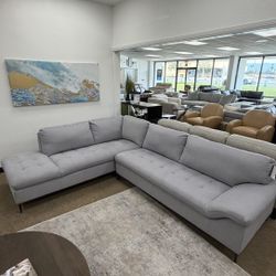 2 Pc Fabric Sectional Sofa-zero down Payment 