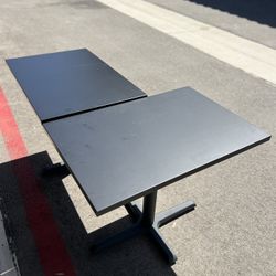 Black matte office Tables