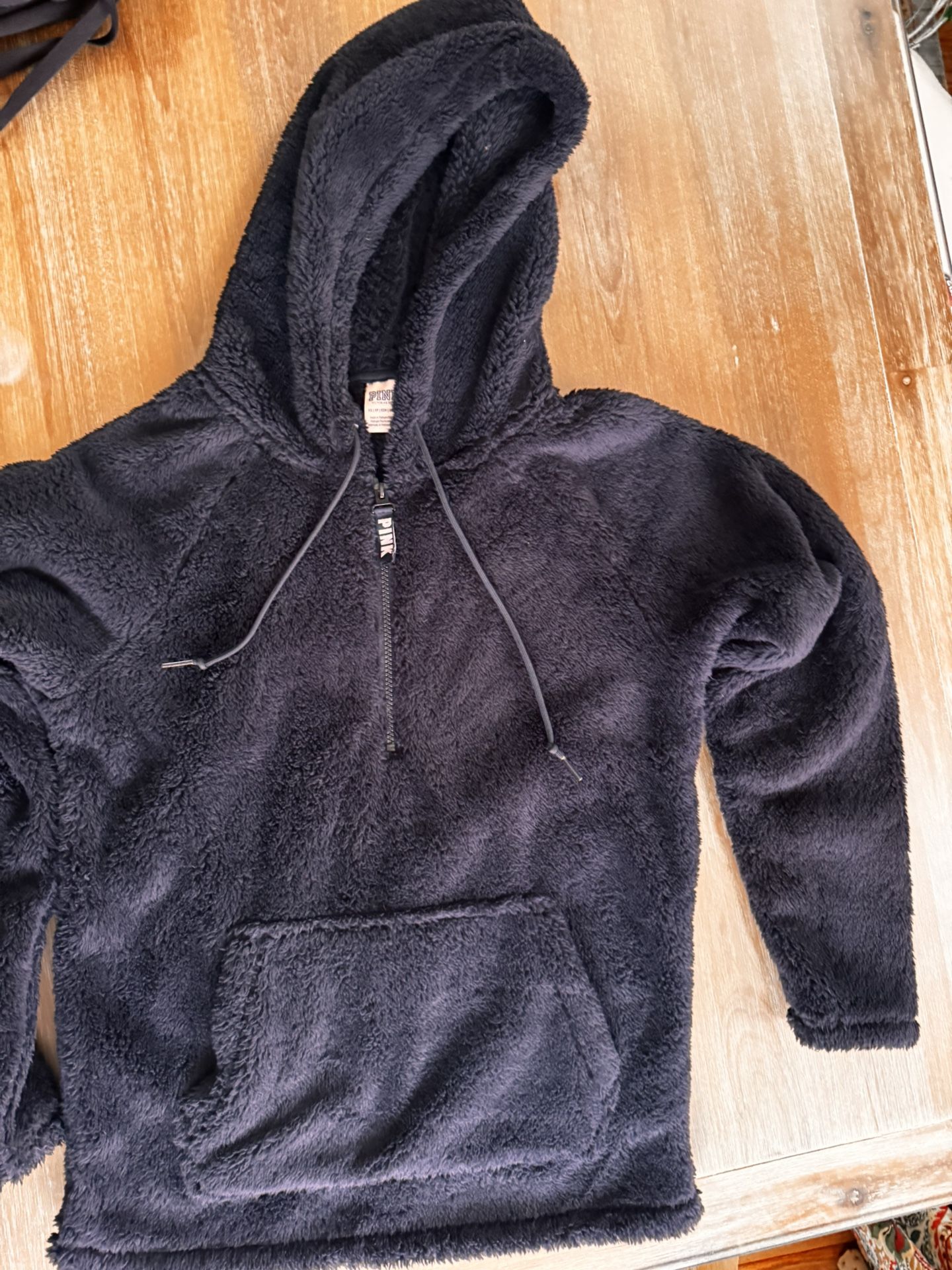 Pink Victoria Secret oversized soft half zip coat xs this is super soft and Very oversized