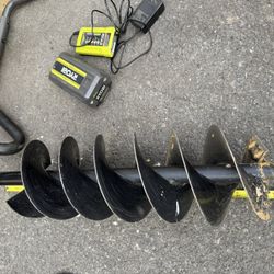 40V HP Brushless Cordless Earth Auger with battery 4A and charger