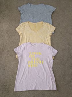 3 Gap Easy Tees Womens Size L Cotton T-Shirts~Price Includes All 3 Tees
