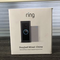 Ring Wired Doorbell Camera + Chime
