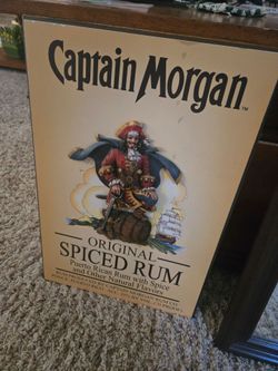 Captain Morgan 3D wooden bar sign