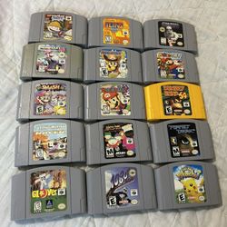 Nintendo 64 Game lot bundle Super mario Party 2 kart smash bros golf donkey kong south park perfect