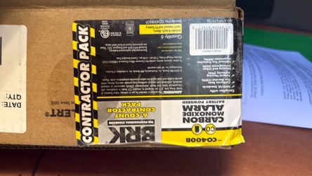 BRK CO400B Carbon Monoxide Alarm 6-Pack