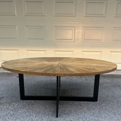 Oval Shape Coffee Table 