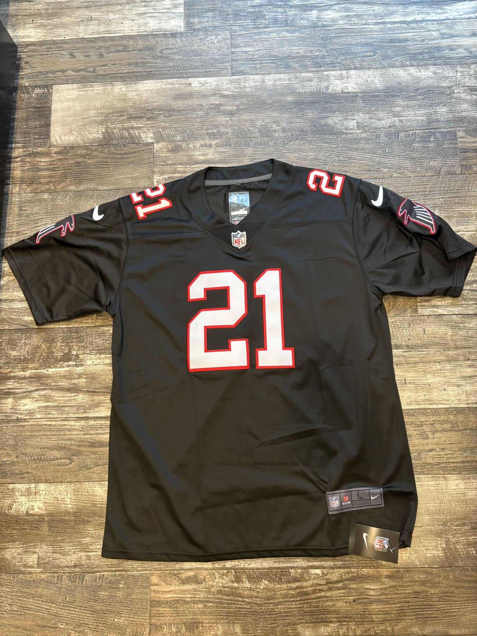 Deion Sanders (sizes In Description) black Atlanta Falcons throwback classic jersey