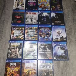 PS4 Games (SHIP ONLY, Prices In Description 