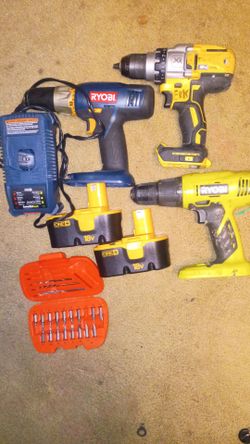 DeWalt/Ryobi drills