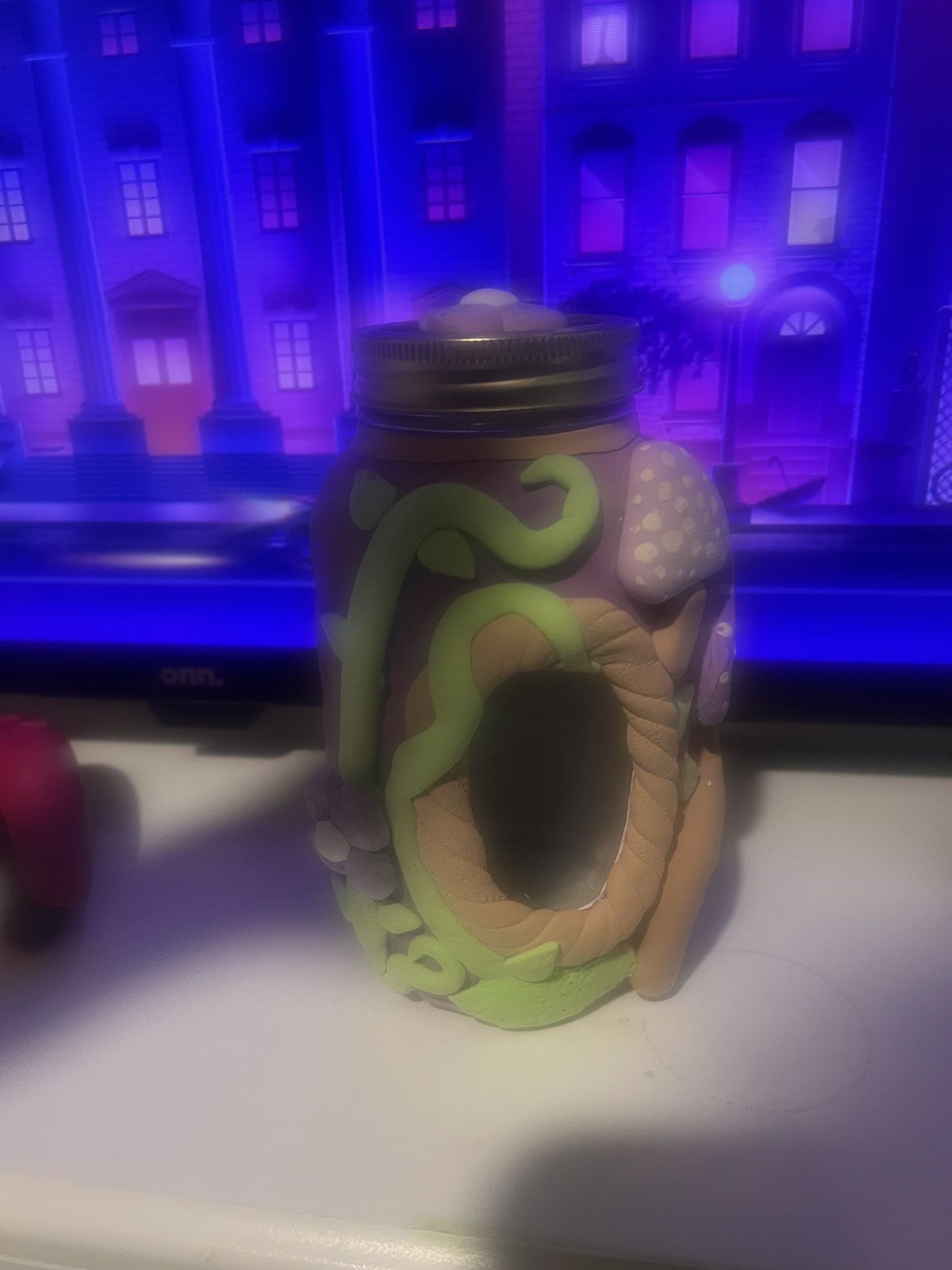 Clay Or Painted Jars