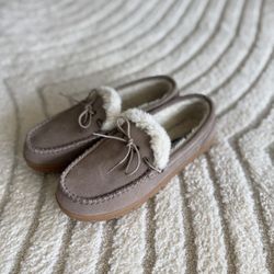 TIMBERLAND faux fur tie moccasin Shoes