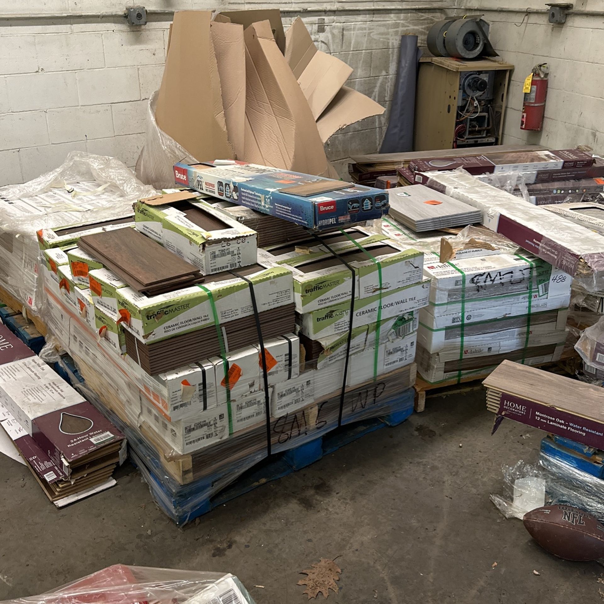 7 Partial pallets Of Various Flooring