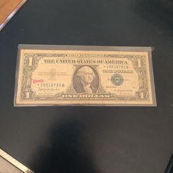 1957 S Star Note Silver Certificate 