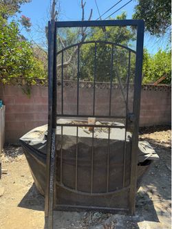Heavy duty security door complete