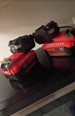 Craftsman V20 6.0Ah Lithium-Ion Batteries (2-Pack)
