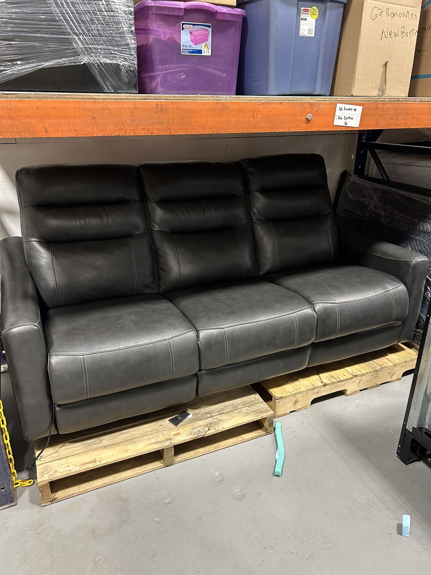 Leather Sofa W/loveseat Set