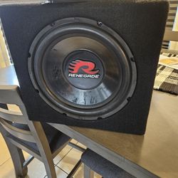 12" Subwoofer And Amp